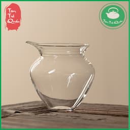Tống trà thủy tinh chịu nhiệt dáng bầu miệng rót 200ml 1