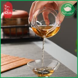 Tống trà thủy tinh chịu nhiệt dáng bầu miệng rót 200ml 2