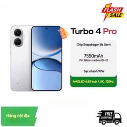 [Máy Cũ/7] Điện Thoại Turbo 4 Pro 16/256  Snap 8s Gen 4, Pin 7550mAh 1