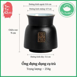 Bộ 6 dụng cụ pha trà, trà cụ kèm bình đựng men quặng thô 6