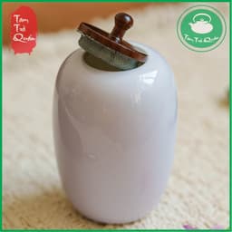 Hũ đựng, bảo quản trà sứ men ngọc nắp gỗ 3