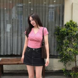 Chân Váy Jean Nữ AN TÂY - Form Chữ A, Cạp Cao, Hack Dáng Tôn Eo, Vải Denim Đẹp #8761 Màu Xanh Than 6