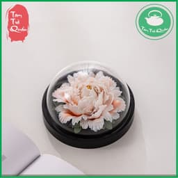 Bông hoa mẫu đơn gốm decor phòng trà, bàn trà, xông tinh dầu thơm 6