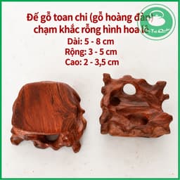 Đôn gỗ kê ấm tử sa, kê tượng hình dáng ngẫu nhiên 4