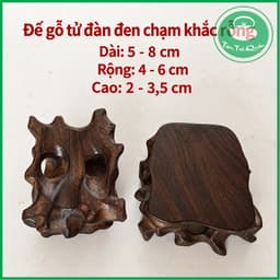 Đôn gỗ kê ấm tử sa, kê tượng hình dáng ngẫu nhiên 3