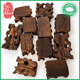 Đôn gỗ kê ấm tử sa, kê tượng hình dáng ngẫu nhiên 2