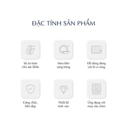Bộ Chén Dĩa Gốm Sứ Cao Cấp Minh Long -  Jasmine  -  Thạch Vân 3