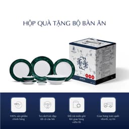 Bộ Chén Dĩa Gốm Sứ Cao Cấp Minh Long -  Jasmine  -  Thạch Vân 6