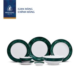 Bộ Chén Dĩa Gốm Sứ Cao Cấp Minh Long -  Jasmine  -  Thạch Vân 2