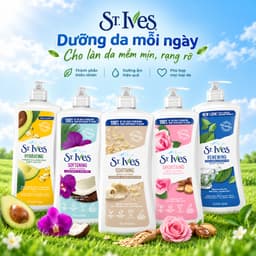Sữa Dưỡng Thể ST. IVES Body Lotion 621ml – Dưỡng Ẩm Mềm Mịn Da Hương Thơm Tự Nhiên Nhiều Mùi Hàng Mỹ 1