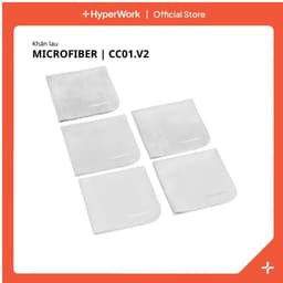 Bộ 5 khăn lau HyperWork Microfiber CC01.V2 khăn lau màn hình, kính, laptop, điện thoại 1