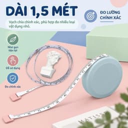 Thước dây tròn trơn màu 150cm 2