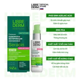 Serum Librederm Seracin Mattifying Anti-Acne Serum hỗ trợ kiềm dầu, giảm mụn, mờ thâm 50ml 2