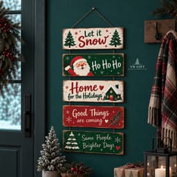 Bảng treo gỗ Giáng sinh trang trí noel, homestay, cà phê........ tặng kèm đinh 3 chân 6
