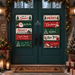 Bảng treo gỗ Giáng sinh trang trí noel, homestay, cà phê........ tặng kèm đinh 3 chân 7