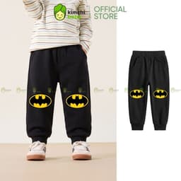 [10-29KG] Quần Nỉ Giữ Nhiệt Cho Bé Trai Vải Nỉ 2 Da Dày Mịn Ấm KIMCHIBABY Họa Tiết Siêu Anh Hùng Mặc Thu Đông QN601 8