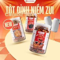 [GIDOBI] Combo Mix 1 - Combo Ăn Vặt Gidobi - Ngon giá rẻ - 600g 1