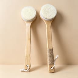 Bàn Chải Tắm Cán Dài Gỗ Tre lông mềm , Kỳ Lưng Tẩy Tế Bào Chết, Sợi PP Mềm Mại Massage Cơ Thể,  40x10.5 cm 9