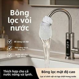 Combo 50 Túi Lọc Vòi Nước Đa Năng Bông Mềm, Lắp Đặt Dễ Dàng 1