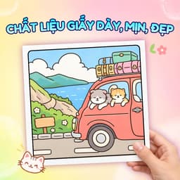 Sách Khu Phố Mèo - Sách tô màu những chú mèo hậu đậu 5
