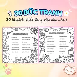 Sách Khu Phố Mèo - Sách tô màu những chú mèo hậu đậu 2