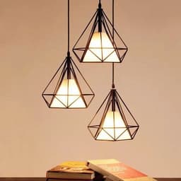 Đèn thả kim cương, đèn thả trần trang trí bàn ăn, bếp, quán cafe, đèn decor nhà cửa tặng kèm bóng 2