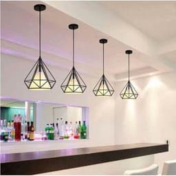 Đèn thả kim cương, đèn thả trần trang trí bàn ăn, bếp, quán cafe, đèn decor nhà cửa tặng kèm bóng 4