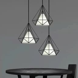 Đèn thả kim cương, đèn thả trần trang trí bàn ăn, bếp, quán cafe, đèn decor nhà cửa tặng kèm bóng 6