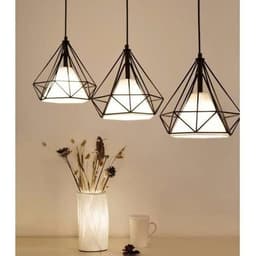 Đèn thả kim cương, đèn thả trần trang trí bàn ăn, bếp, quán cafe, đèn decor nhà cửa tặng kèm bóng 5