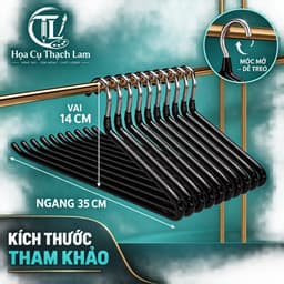 [50 MÓC ] Móc Treo Quần Áo TL02 Bọc Nhựa – Móc Inox Siêu Bền, Chống Trượt – Dọn Tủ Đón Tết 8