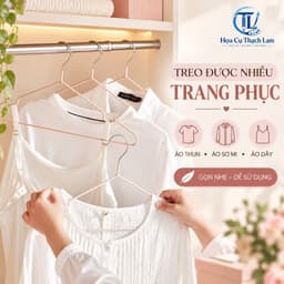 [50 MÓC ] Móc Treo Quần Áo TL02 Bọc Nhựa – Móc Inox Siêu Bền, Chống Trượt – Dọn Tủ Đón Tết 7