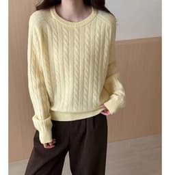 Lily.clothes- Áo len vặn thừng cổ tròn basic chất len lông thỏ dày dặn hàng QC loại 1 (A52) 6