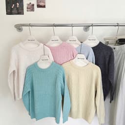 Lily.clothes- Áo len vặn thừng cổ tròn basic chất len lông thỏ dày dặn hàng QC loại 1 (A52) 9