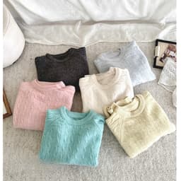 Lily.clothes- Áo len vặn thừng cổ tròn basic chất len lông thỏ dày dặn hàng QC loại 1 (A52) 8