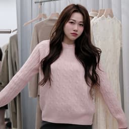 Lily.clothes- Áo len vặn thừng cổ tròn basic chất len lông thỏ dày dặn hàng QC loại 1 (A52) 4
