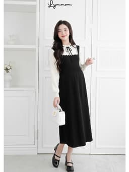 Váy Bầu Lymmom Thu Đông Xinh Dánh Dài Dài Tay, Váy Len Bầu Chất Liệu Cao Cấp Mềm Mại Đi Tiệc VL032 15