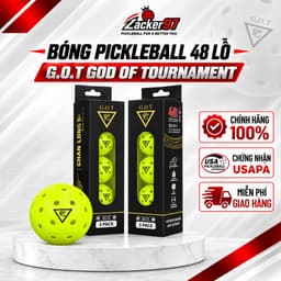 [CHÍNH HÃNG] Bóng Pickleball 48 Lỗ G.O.T God Of Tournament – Bóng Thi Đấu Ngoài Trời, Độ Nảy Chuẩn 2