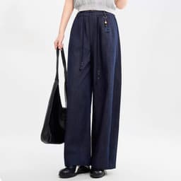MẬP STYLE (47-90 KG) QUẦN HẢI LAM, CHẤT JEAN LỤA, LƯNG CAO, LƯNG THUN, FORM SUÔNG DỂ MẶC 6