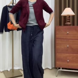 MẬP STYLE (47-90 KG) QUẦN HẢI LAM, CHẤT JEAN LỤA, LƯNG CAO, LƯNG THUN, FORM SUÔNG DỂ MẶC 4
