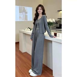 MẬP STYLE (47-90 KG) SET SUIT XÁM KHÓI, CHẤT COTTON DÀY CO GIÃN 4 CHIỀU, FORM ÔM GỌN, GAM MÀU DỄ MẶC 7