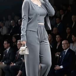 MẬP STYLE (47-90 KG) SET SUIT XÁM KHÓI, CHẤT COTTON DÀY CO GIÃN 4 CHIỀU, FORM ÔM GỌN, GAM MÀU DỄ MẶC 3