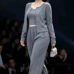 MẬP STYLE (47-90 KG) SET SUIT XÁM KHÓI, CHẤT COTTON DÀY CO GIÃN 4 CHIỀU, FORM ÔM GỌN, GAM MÀU DỄ MẶC 1