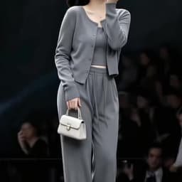MẬP STYLE (47-90 KG) SET SUIT XÁM KHÓI, CHẤT COTTON DÀY CO GIÃN 4 CHIỀU, FORM ÔM GỌN, GAM MÀU DỄ MẶC 5
