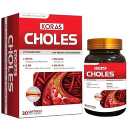 Koras Choles hỗ trợ tiêu giảm mỡ máu, ngăn ngừa sơ vữa động mạch với lá sen, men gạo đỏ - 30 viên 1