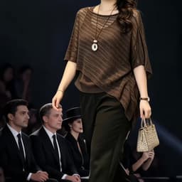 (47-90 KG) ÁO NÂU PONCHO, CHẤT COTTON PHỐI LƯỚI, FORM CÁNH DƠI, NĂNG ĐỘNG, KÍN ĐÁO 2