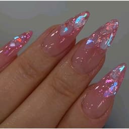 Túi 100 viên đá khối chân bằng trong suốt màu sắc Bling trang trí móng - Hoangquy.233 5