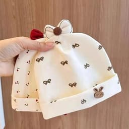 Mũ che thóp cotton cao cấp cho bé sơ sinh 0-3 tháng mềm mịn, thoáng mát - MUG02 3