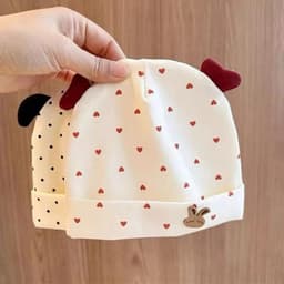 Mũ che thóp cotton cao cấp cho bé sơ sinh 0-3 tháng mềm mịn, thoáng mát - MUG02 2