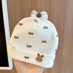 Mũ che thóp cotton cao cấp cho bé sơ sinh 0-3 tháng mềm mịn, thoáng mát - MUG02 8