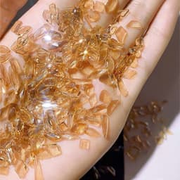 Túi 100 viên đá khối chân bằng trong suốt màu sắc Bling trang trí móng - Hoangquy.233 3